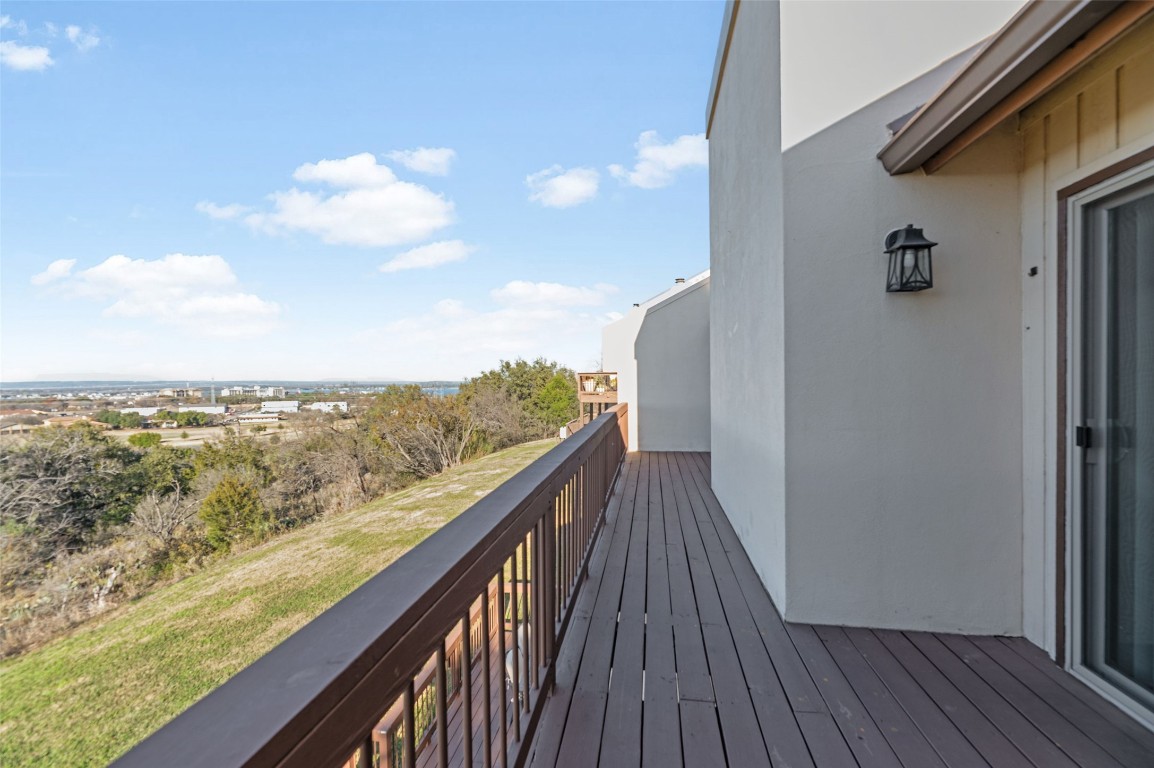 409 Hi There, Unit M Horseshoe Bay, TX 78657 - Photo 13 of 33 View of wooden deck