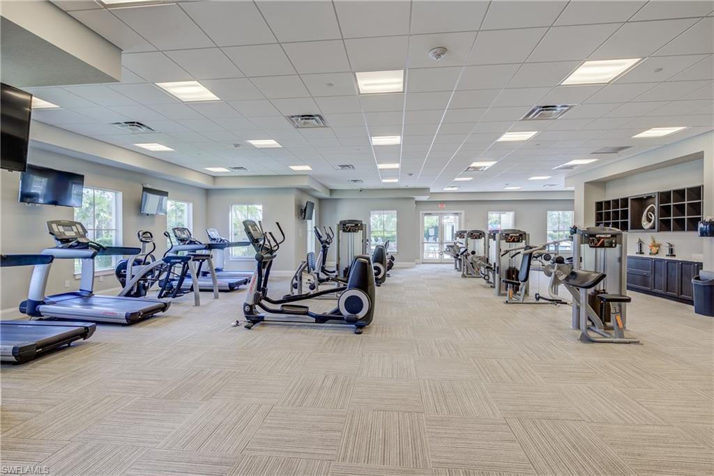 2827 Blossom Way Naples, FL 34120 - Photo 23 of 31 Exercise room with a drop ceiling
