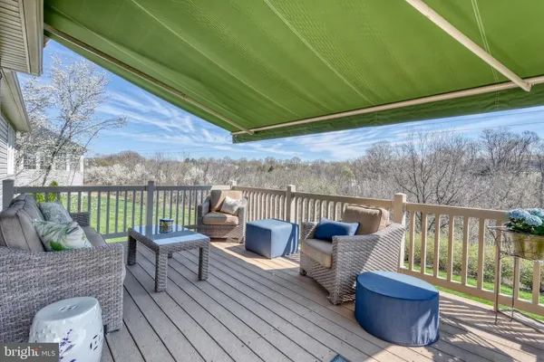 a outdoor living space with furniture and garden view