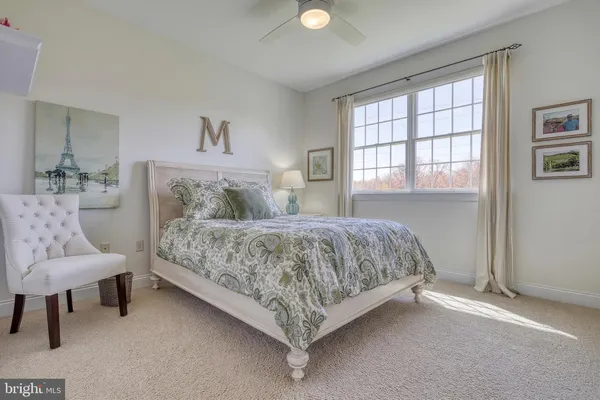 a bedroom with a bed chair and a window