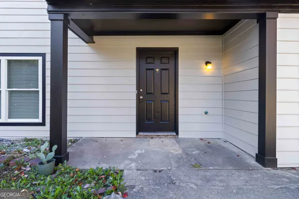 a view of front door