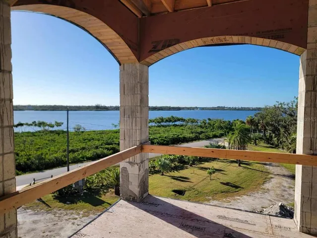 a view of a backyard of a house