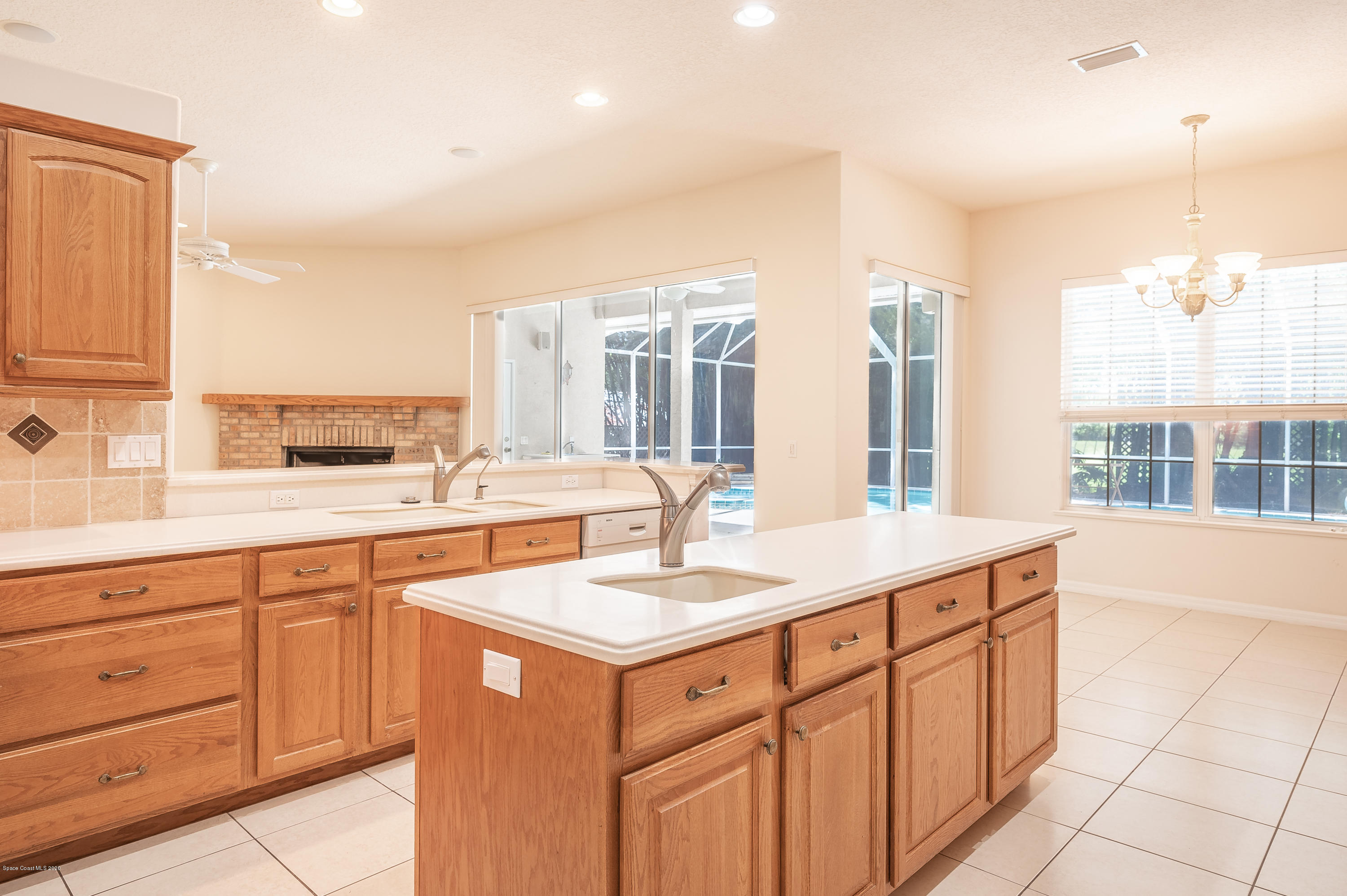3135 Weber Road Malabar, FL 32950 - Photo 15 of 45 Kitchen off Pool
