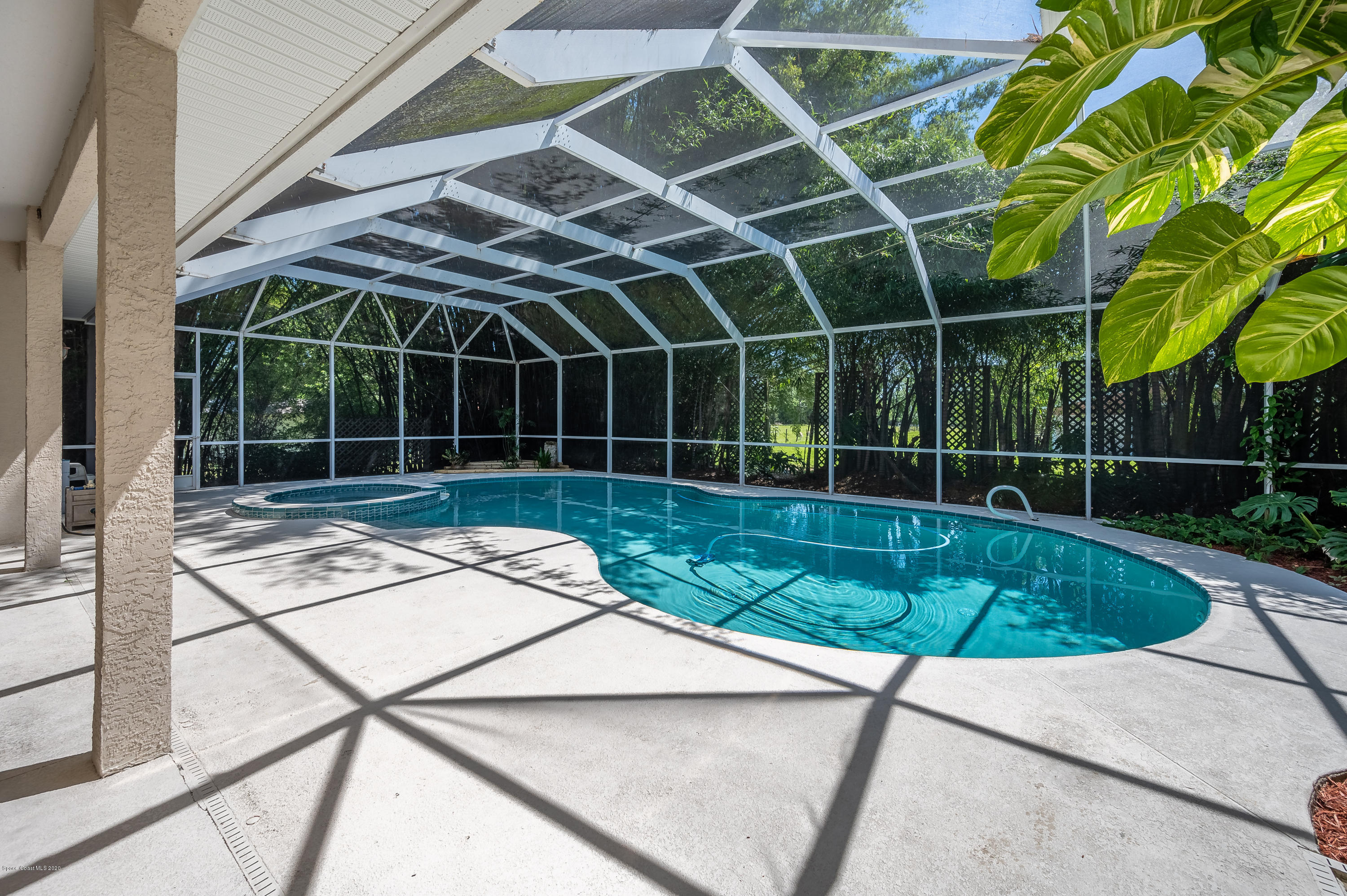 3135 Weber Road Malabar, FL 32950 - Photo 9 of 45 Screened Free Form Pool