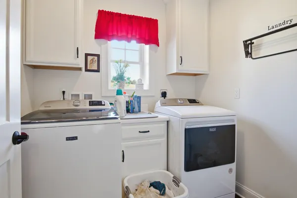 a view of a building with sitting area