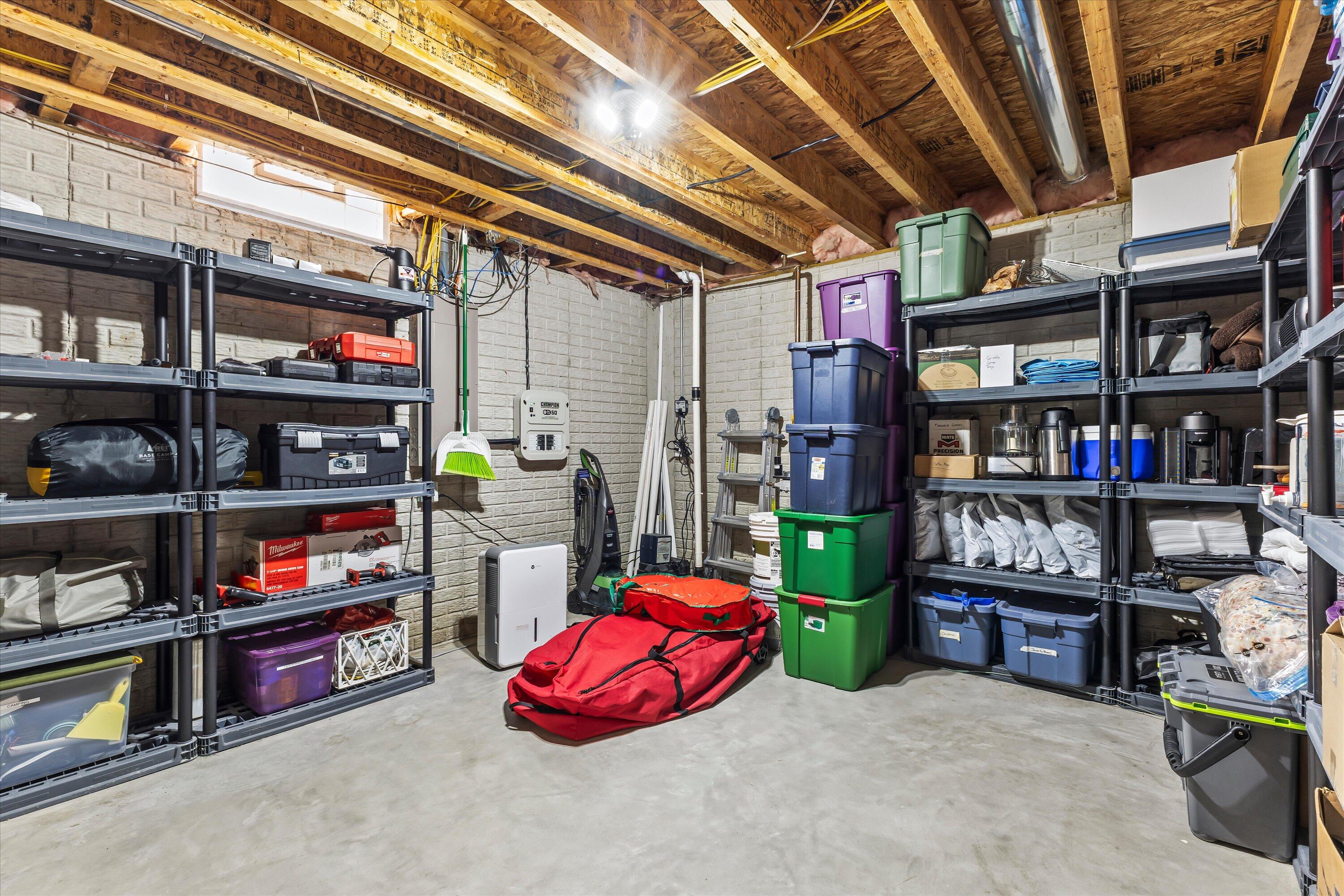 8316 Ivanhoe Place Sturtevant, WI 53177 - Photo 33 of 41 Basement Storage