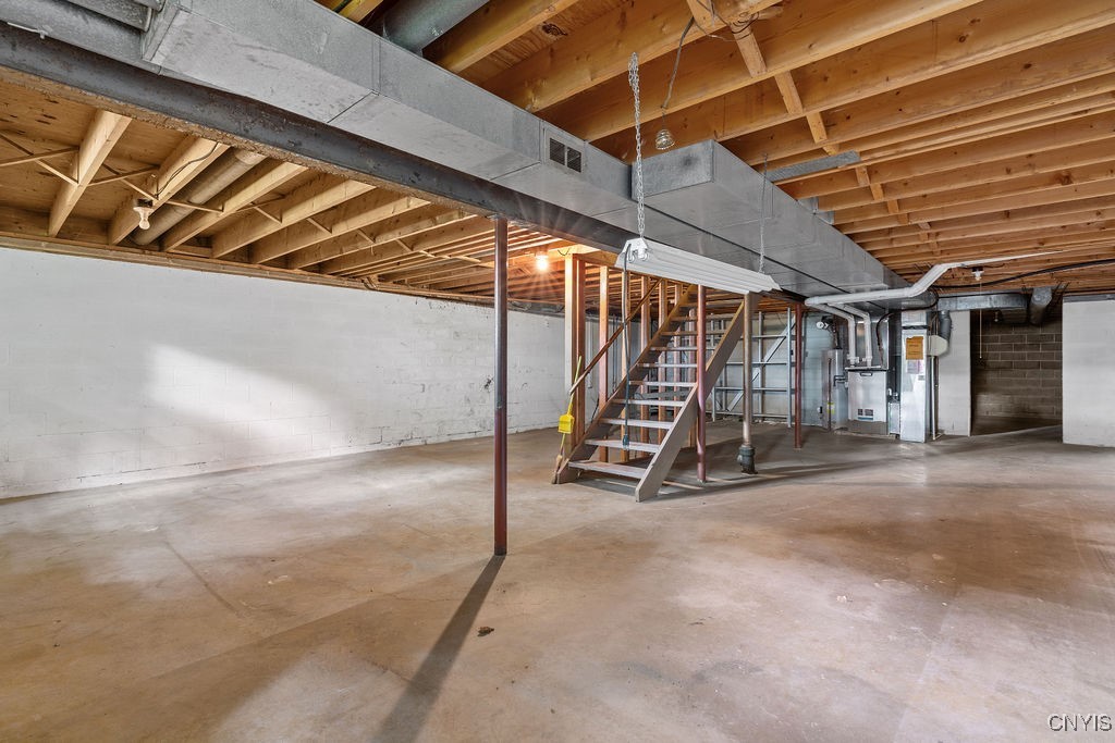 316 Broadview Drive Syracuse, NY 13215 - Photo 46 of 50 Unfinished lower level with furnace installed in 2