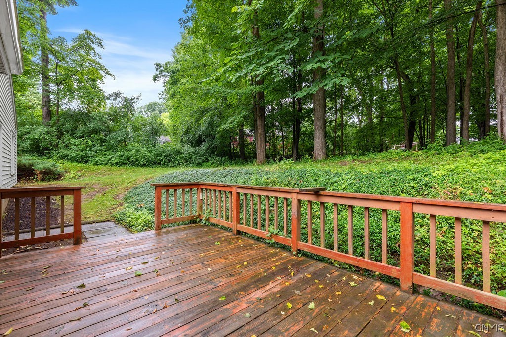 316 Broadview Drive Syracuse, NY 13215 - Photo 6 of 50 Private and treed backyard that sits on almost a h