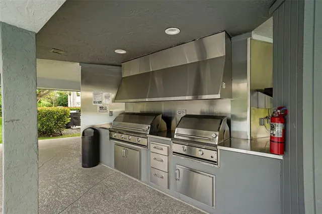 a view of city street with a building in the background