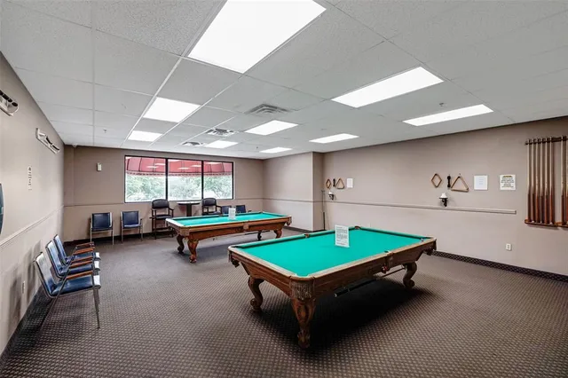 a room with gym equipment