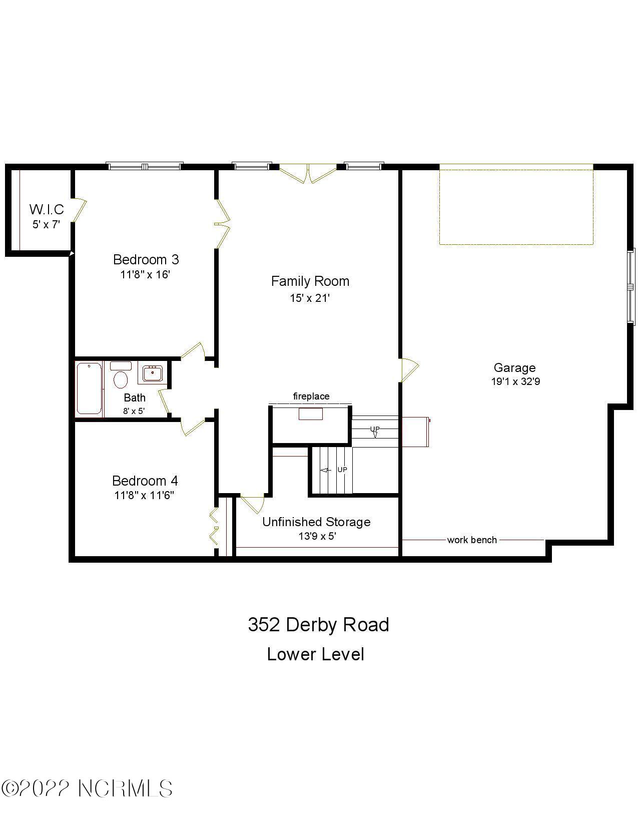 352 Derby Road Jackson Springs, NC 27281 - Photo 42 of 42 352 Derby lower w out sq ft-page-001 (1)
