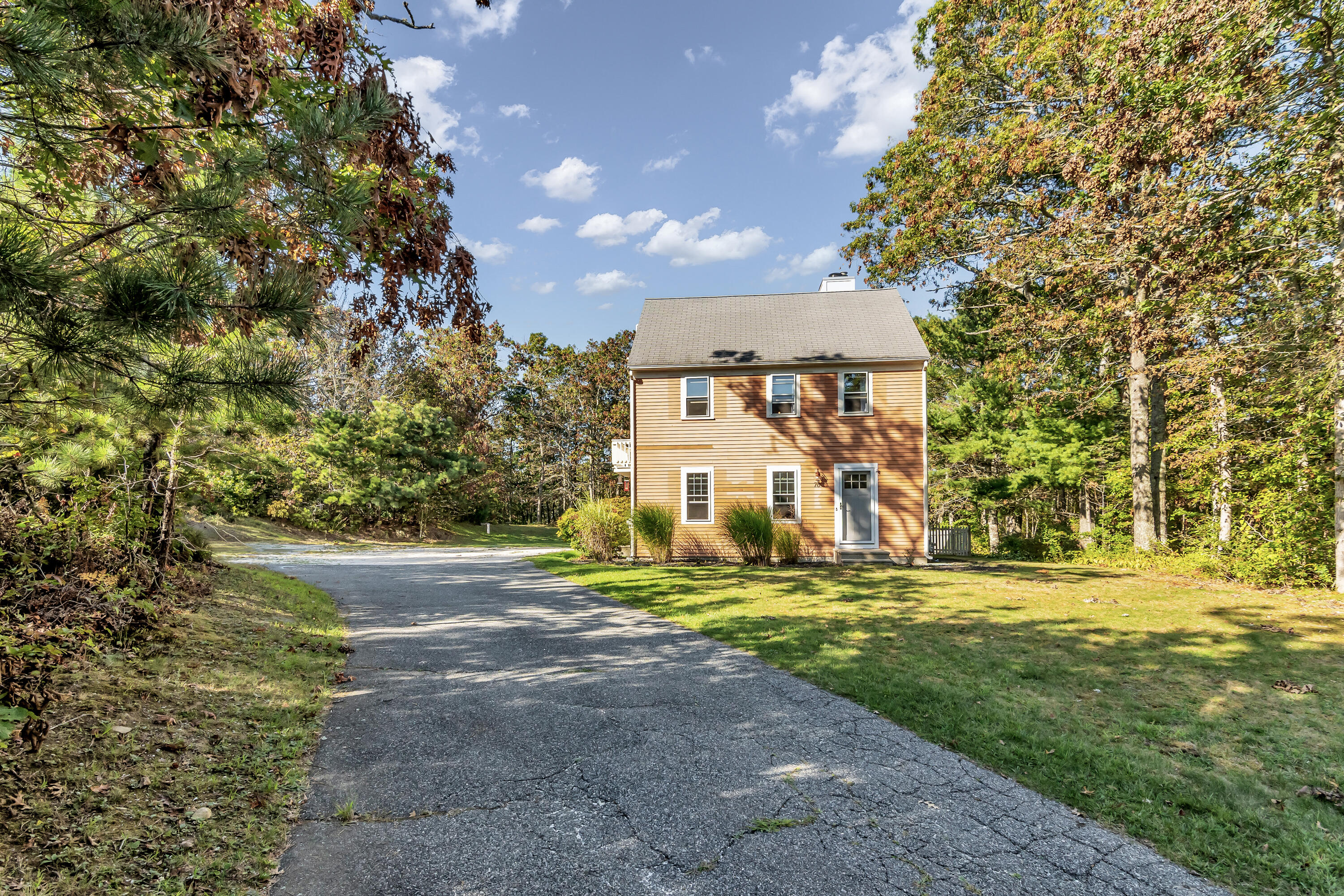 76 Trout Brook Road Mashpee, MA 02649 - Photo 4 of 43 a view of big yard in front of house