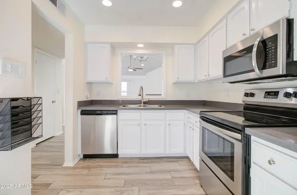 a view of an empty room