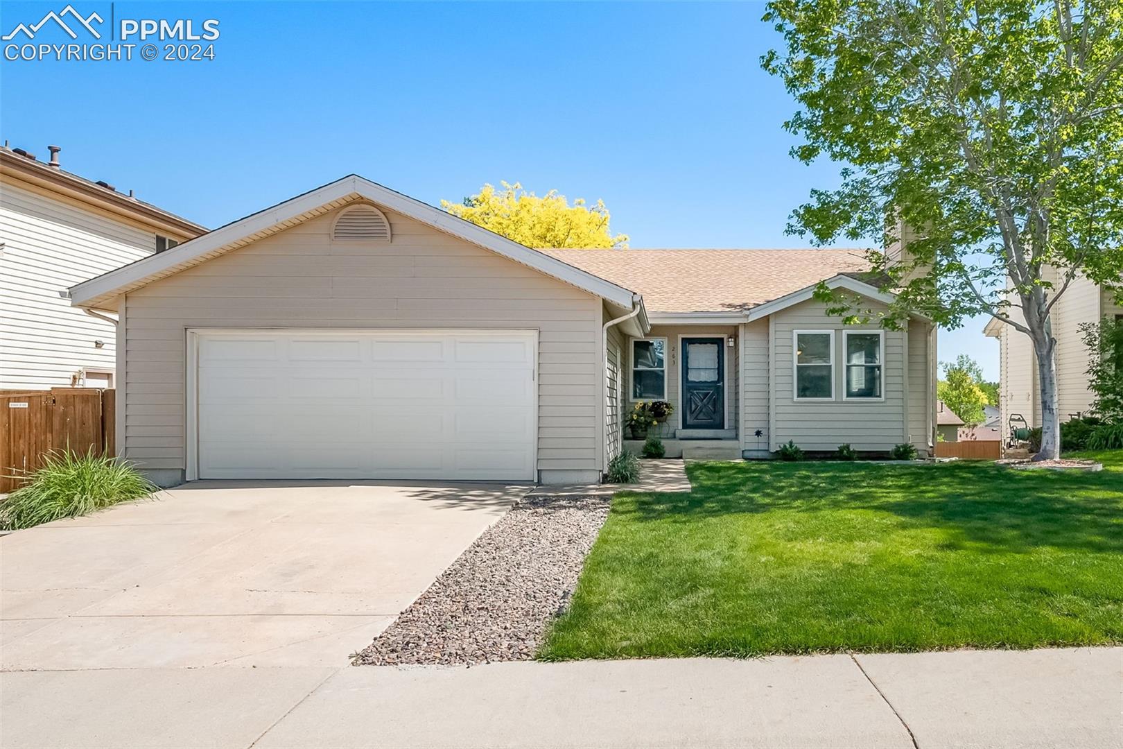 Fully updated ranch with mature landscaping, south facing driveway
