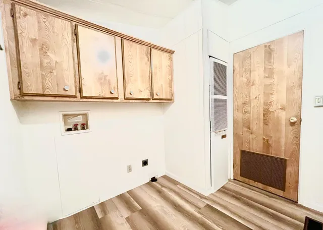 a view of front door with hallway