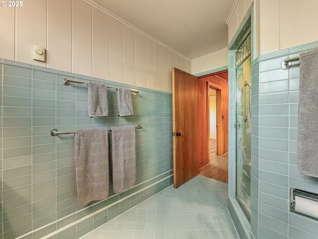 a view of bathroom with shower