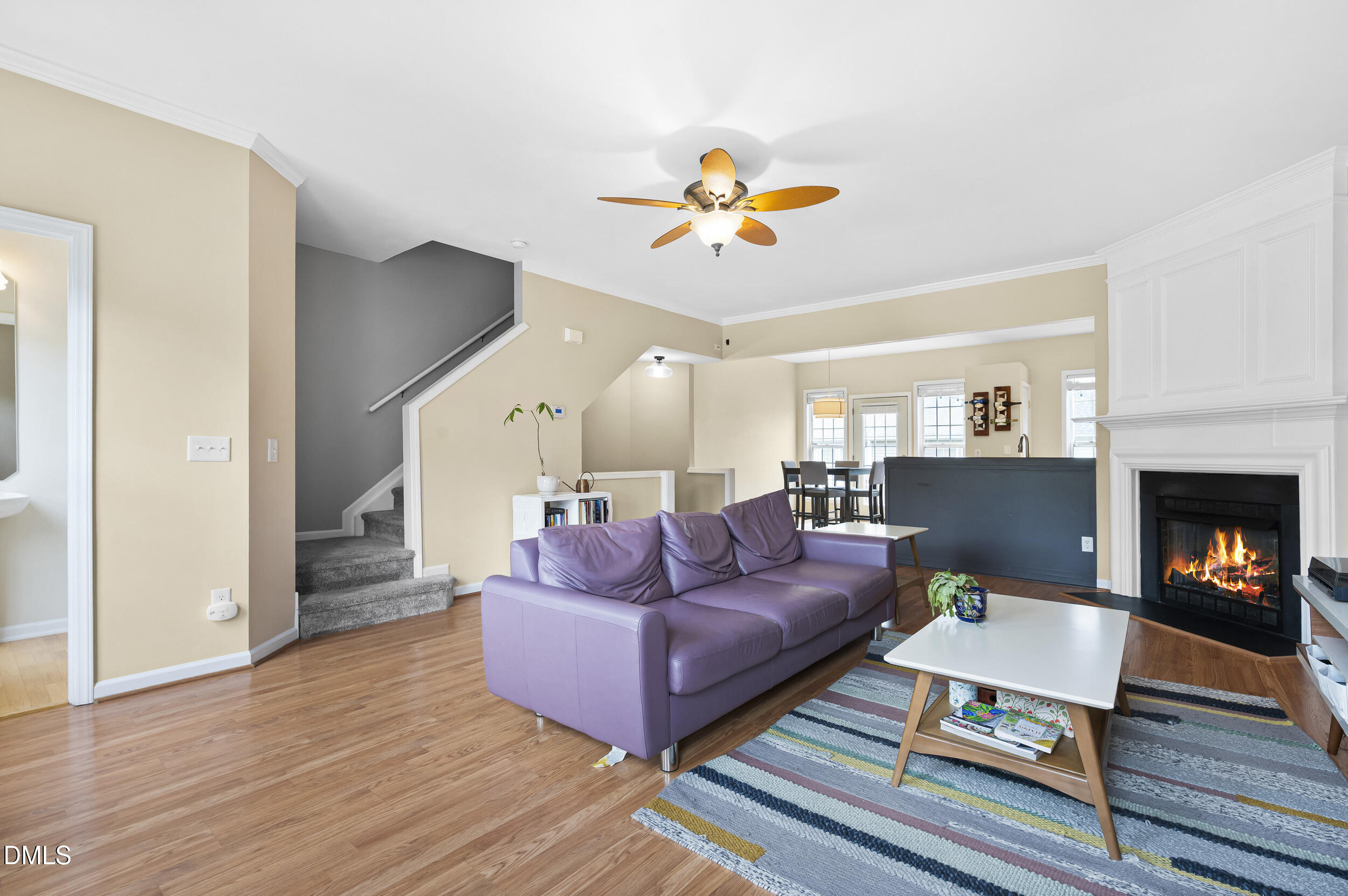 5500 Jeanette Marie Lane Raleigh, NC 27613 - Photo 6 of 32 Living room with open plan