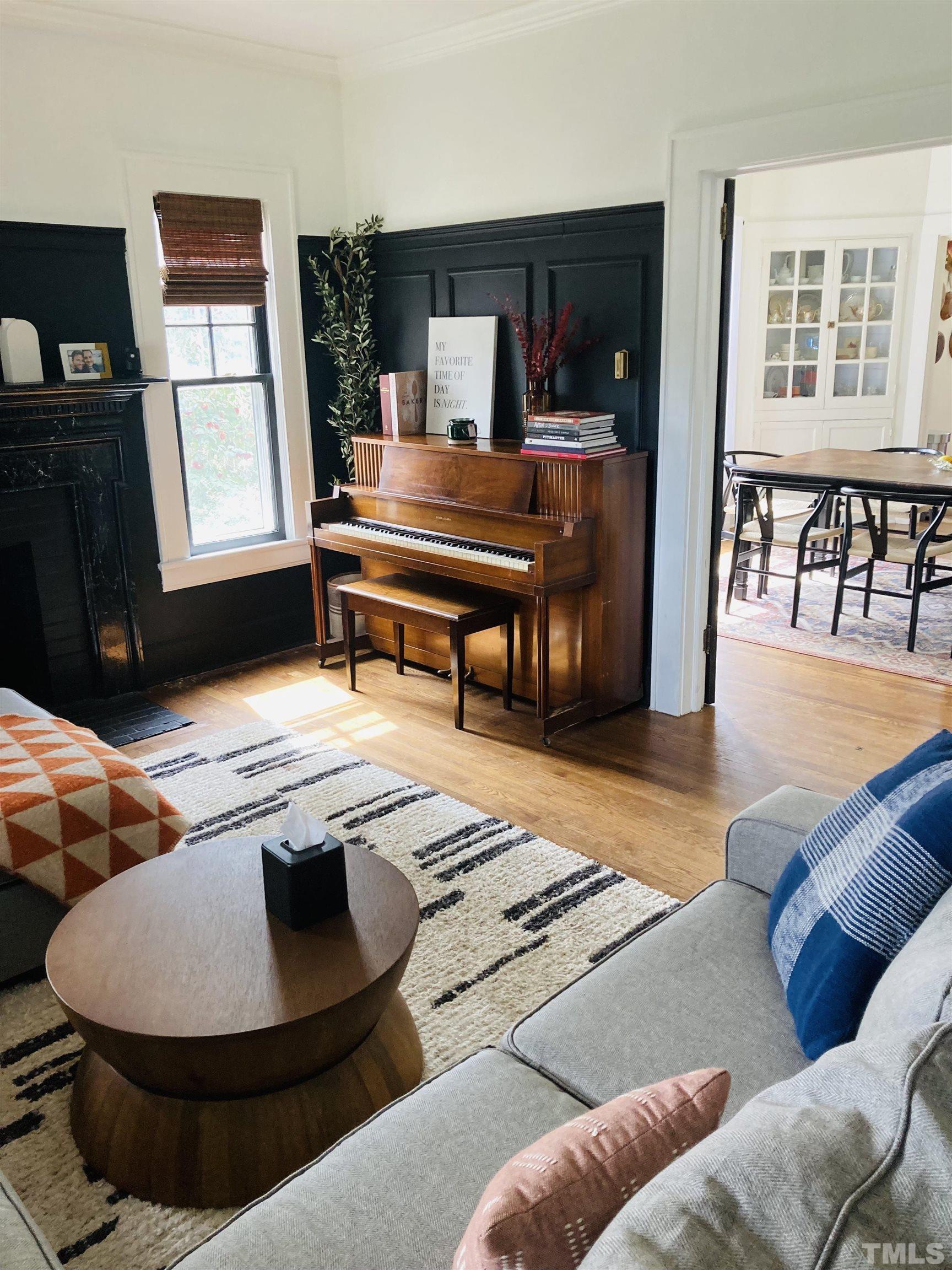 615 Milton Road Durham, NC 27712 - Photo 6 of 36 a living room with furniture and wooden floor