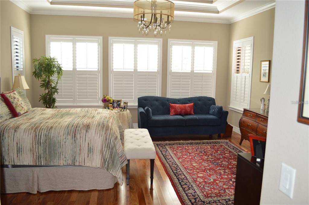 32026 Wenlock Loop Wesley Chapel, FL 33543 - Photo 34 of 52 a living room with furniture and a chandelier