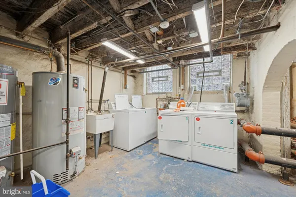 a room with storage and utility