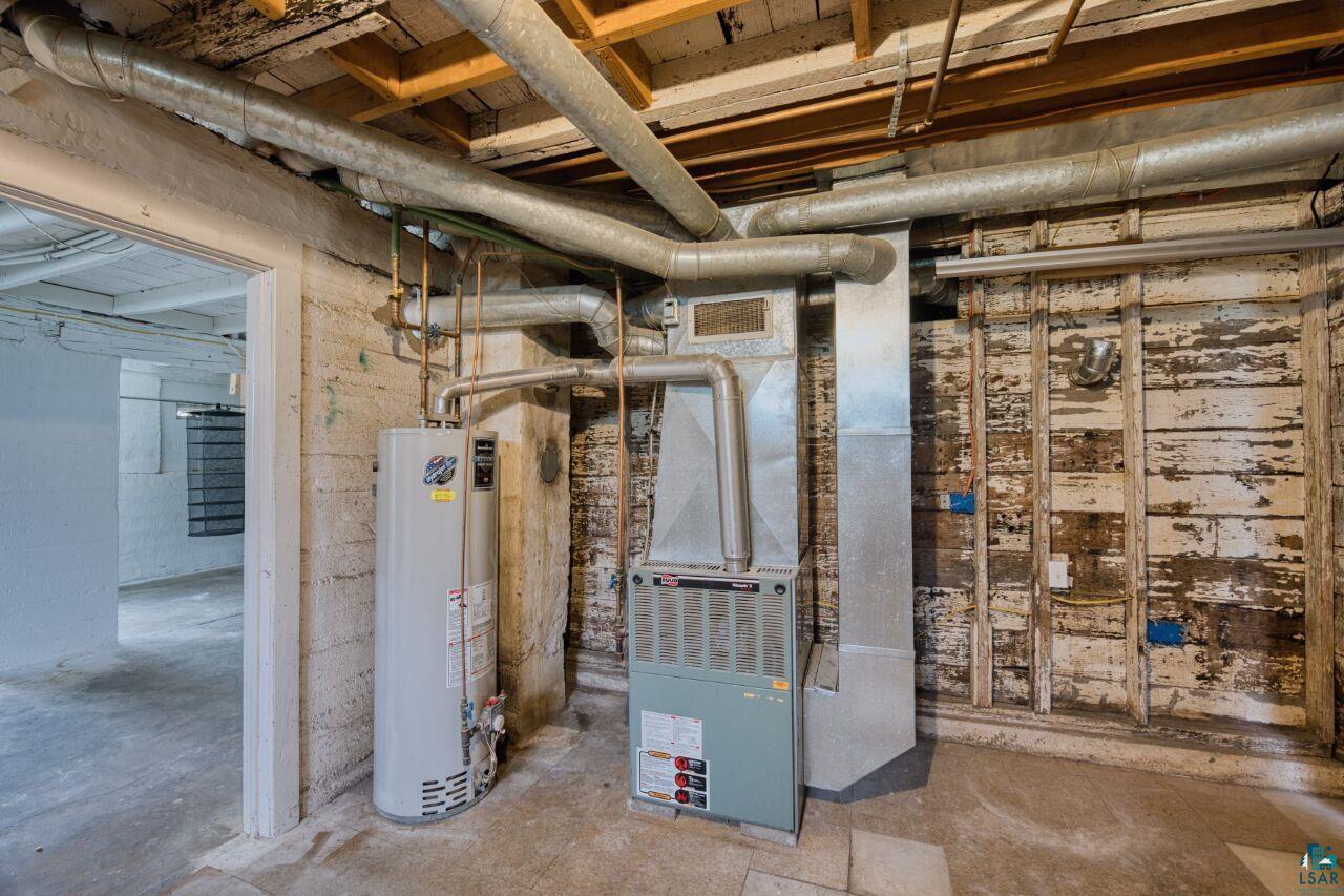 4755 Judd Road Gilbert, MN 55741 - Photo 26 of 50 Utilities featuring gas water heater and heating unit