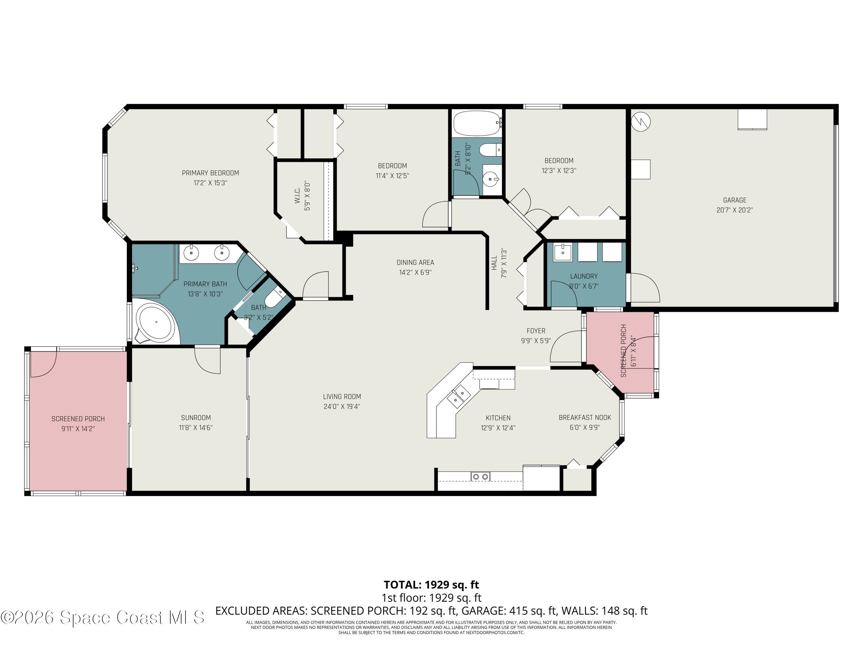 1705 Ficus Point Drive Melbourne, FL 32940 - Photo 21 of 21 4 - Floor Plan