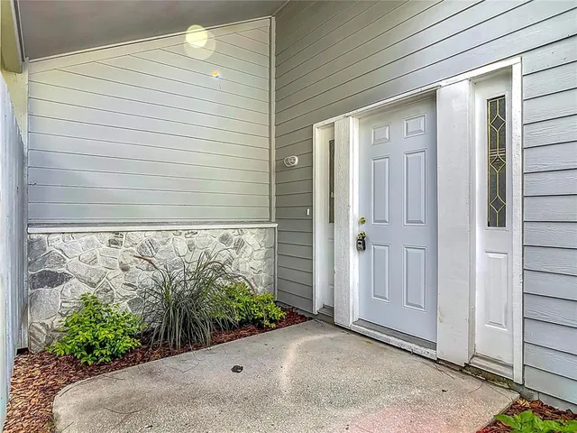 a view of front door