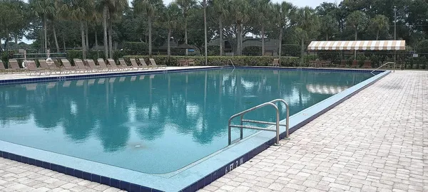 a view of a lake from a balcony