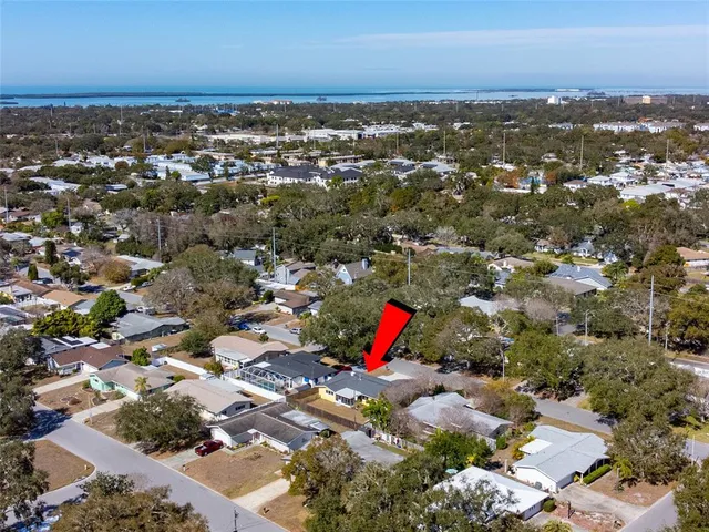 an aerial view of a city