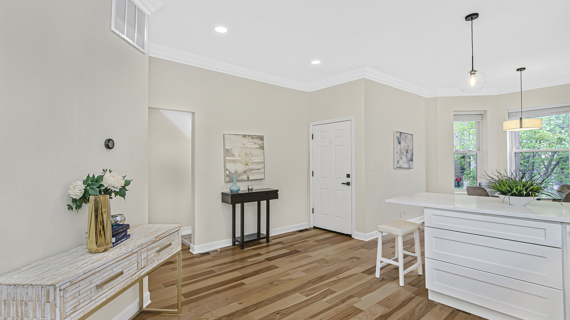 2315 West Rice Street, Unit 1N Chicago, IL 60622 - Photo 13 of 37 a living room with furniture and wooden floor