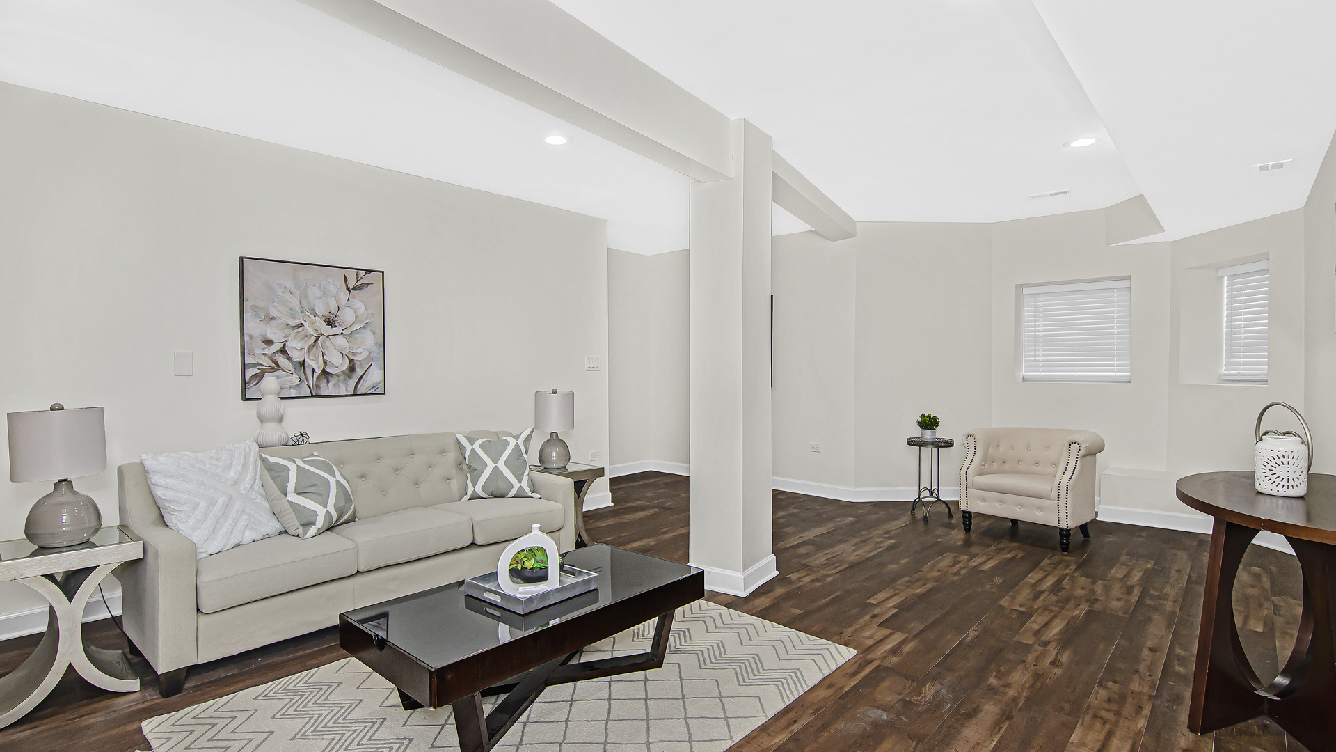 2315 West Rice Street, Unit 1N Chicago, IL 60622 - Photo 24 of 37 a living room with furniture and a wooden floor