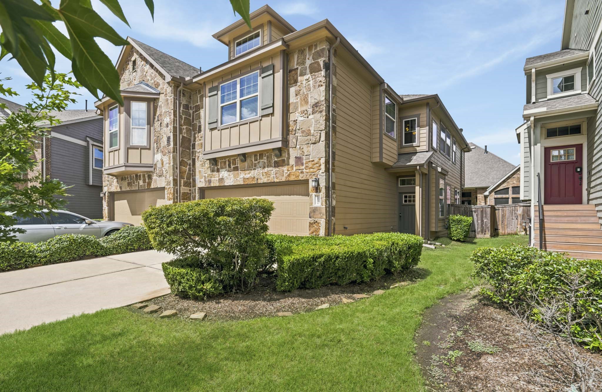 12115 San Luca Street Richmond, TX 77406 - Photo 4 of 44 From every angle, this home reflects pride of ownership and attention to detail. The combination of stone, siding, and mature landscaping creates a look that is both elegant and inviting.