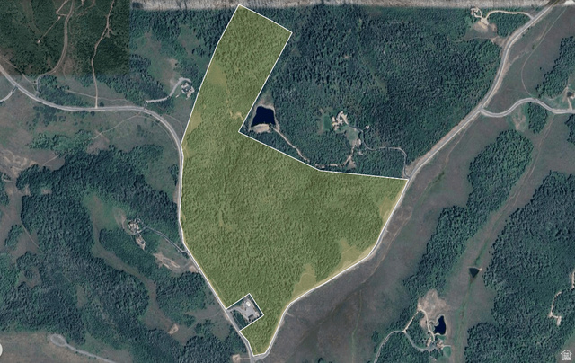 1555 North Wolf Creek Ranch Road, Unit 11 Heber City, UT 84036 - Photo 2 of 9 Aerial Survey. Illustrating the property boundaries and land features