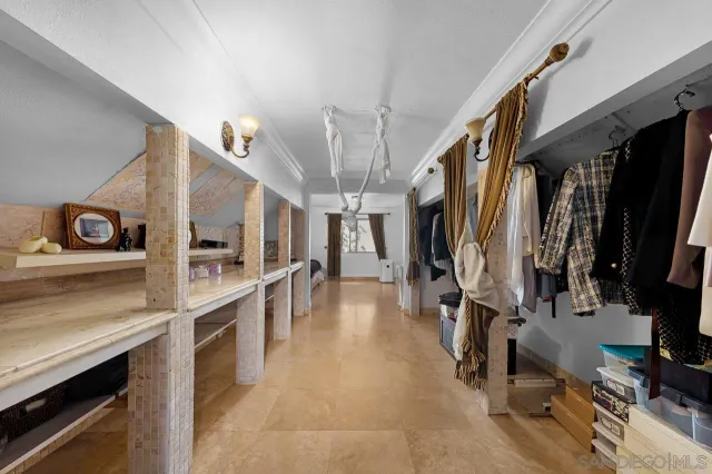 a view of a walk in closet