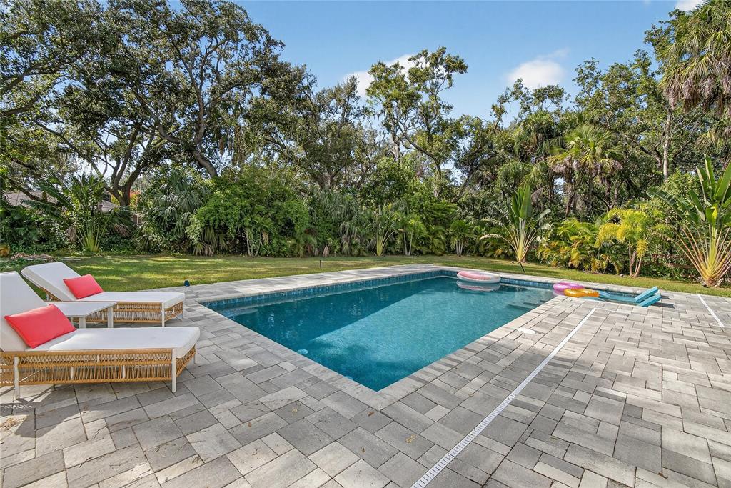 3309 Timberlee Road Wimauma, FL 33598 - Photo 31 of 55 a view of outdoor space with swimming pool and lounge chair