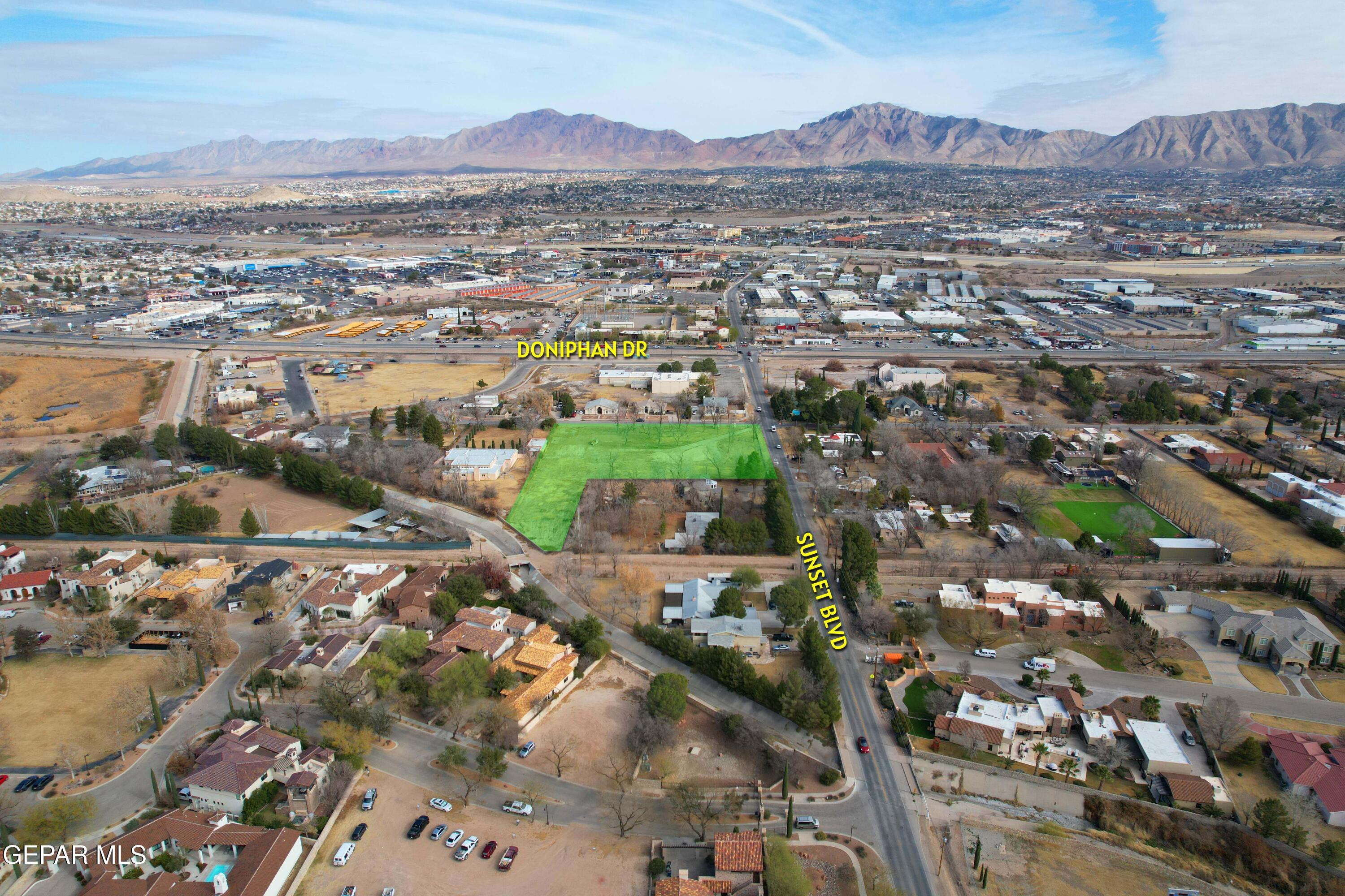 201 West Sunset Road El Paso, TX 79922 - Photo 3 of 8 an aerial view of residential house with an outdoor space