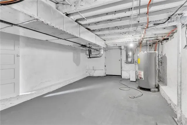 a view of a room with refrigerator