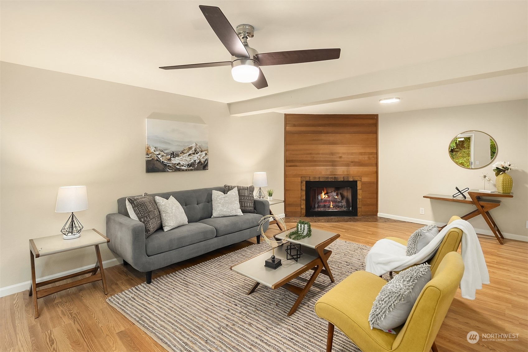 16617 24th Drive Southeast Bothell, WA 98012 - Photo 13 of 29 a living room with furniture and a fireplace