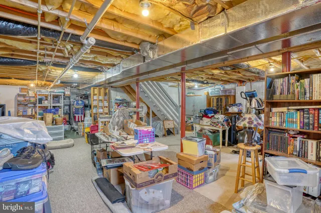 a view of storage and utility room