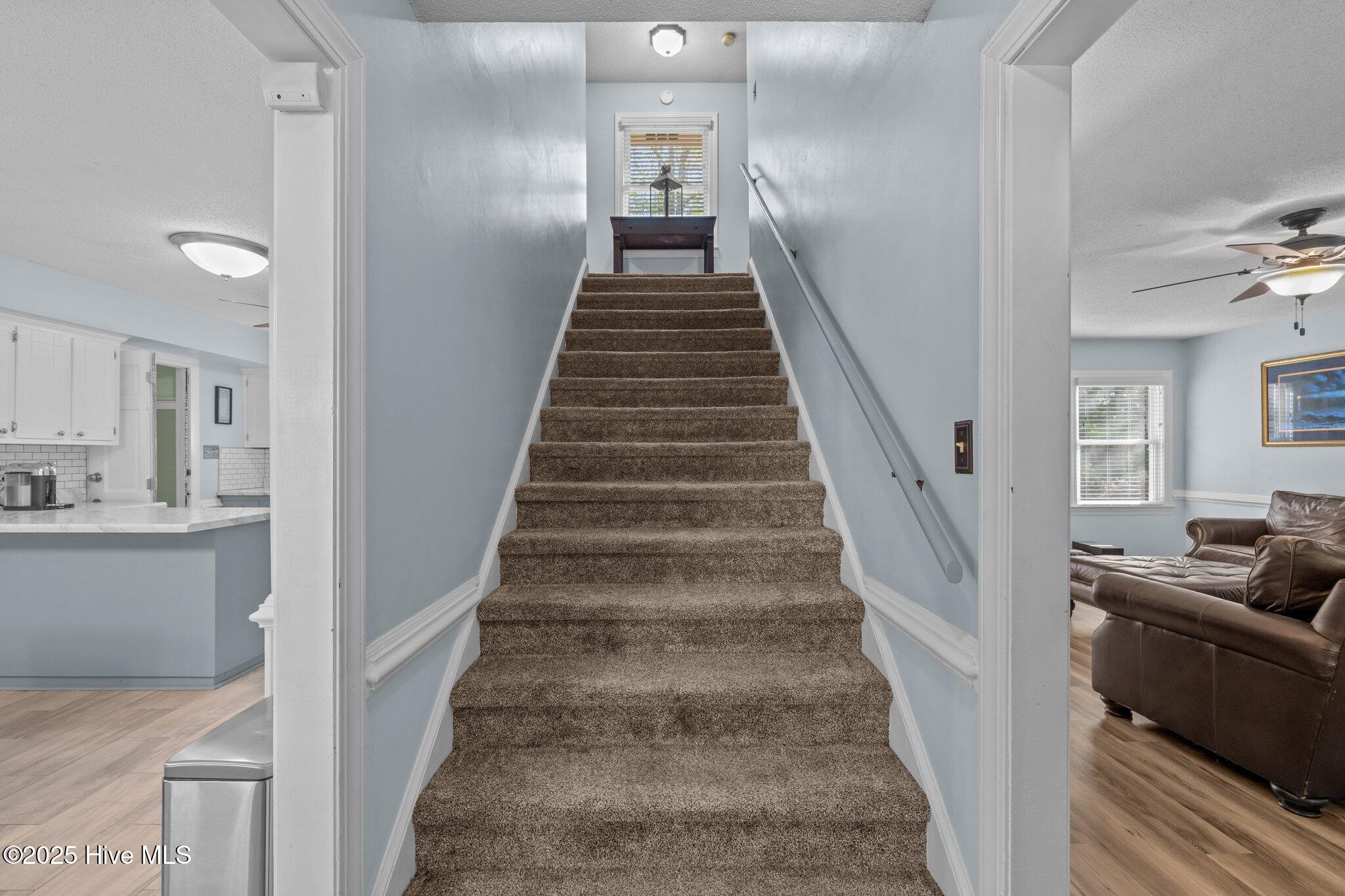 307 Little Rossie Road New Bern, NC 28560 - Photo 23 of 52 stairway to upper bedrooms
