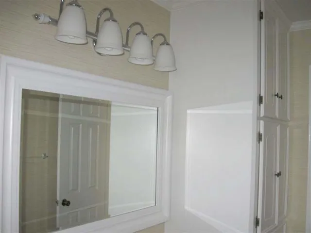 a view of wooden door