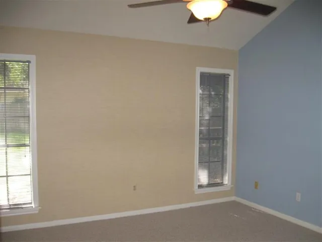 a room with cabinets