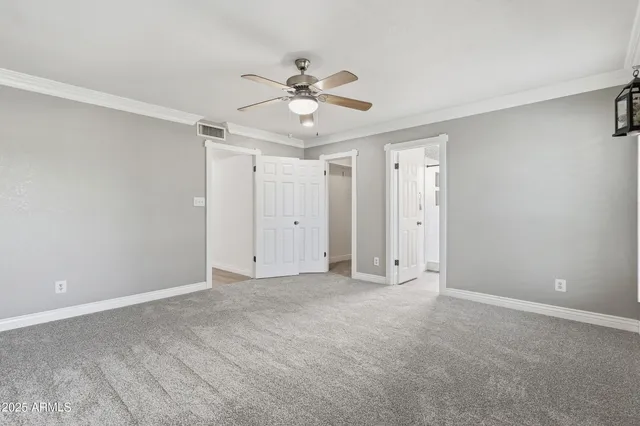 a view of an empty room