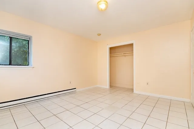 a view of a room with an empty space