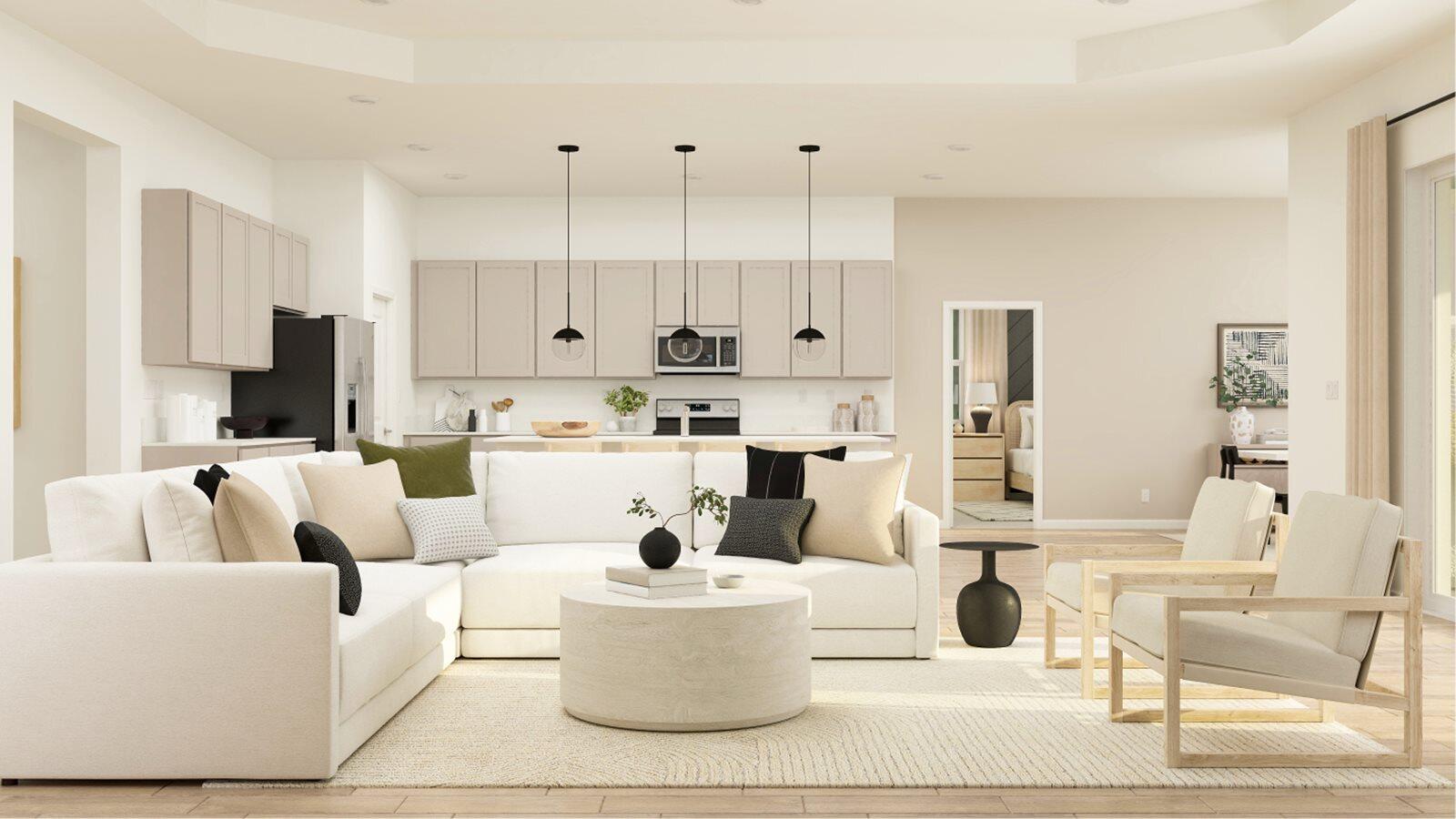 13645 Southeast Maple Cay Road Port St. Lucie, FL 34984 - Photo 6 of 22 PBH_2807_Rend_Venice_GreatRoom_1of2_F1_1