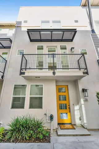 a front view of a building