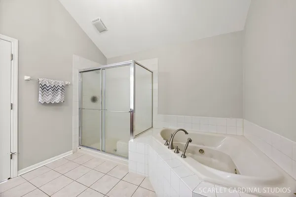 a view of a gallery with shelves