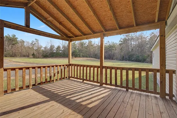 a view of a house with wooden floor