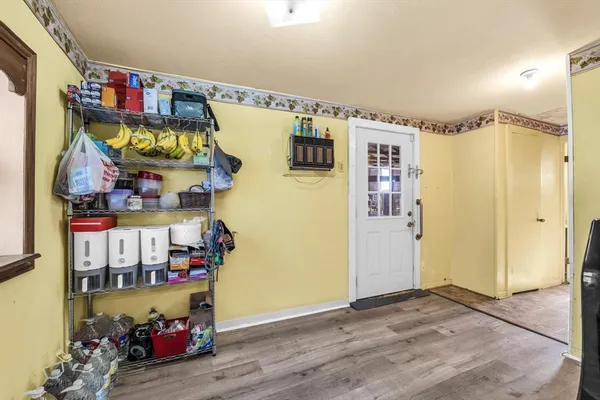 a view of storage and utility room
