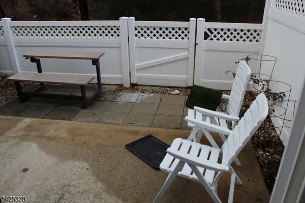a view of an outdoor sitting area